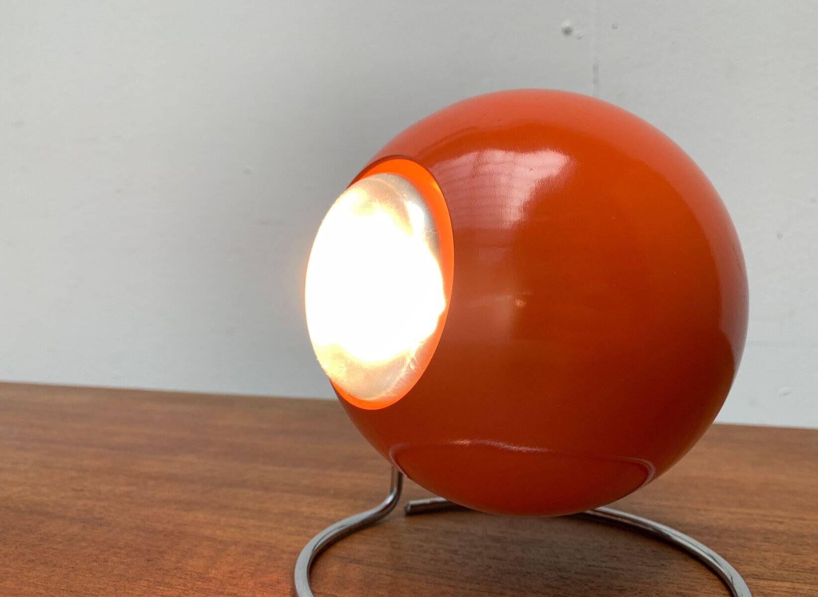 Mid-century space globe table lamp by Erco, 1970s.