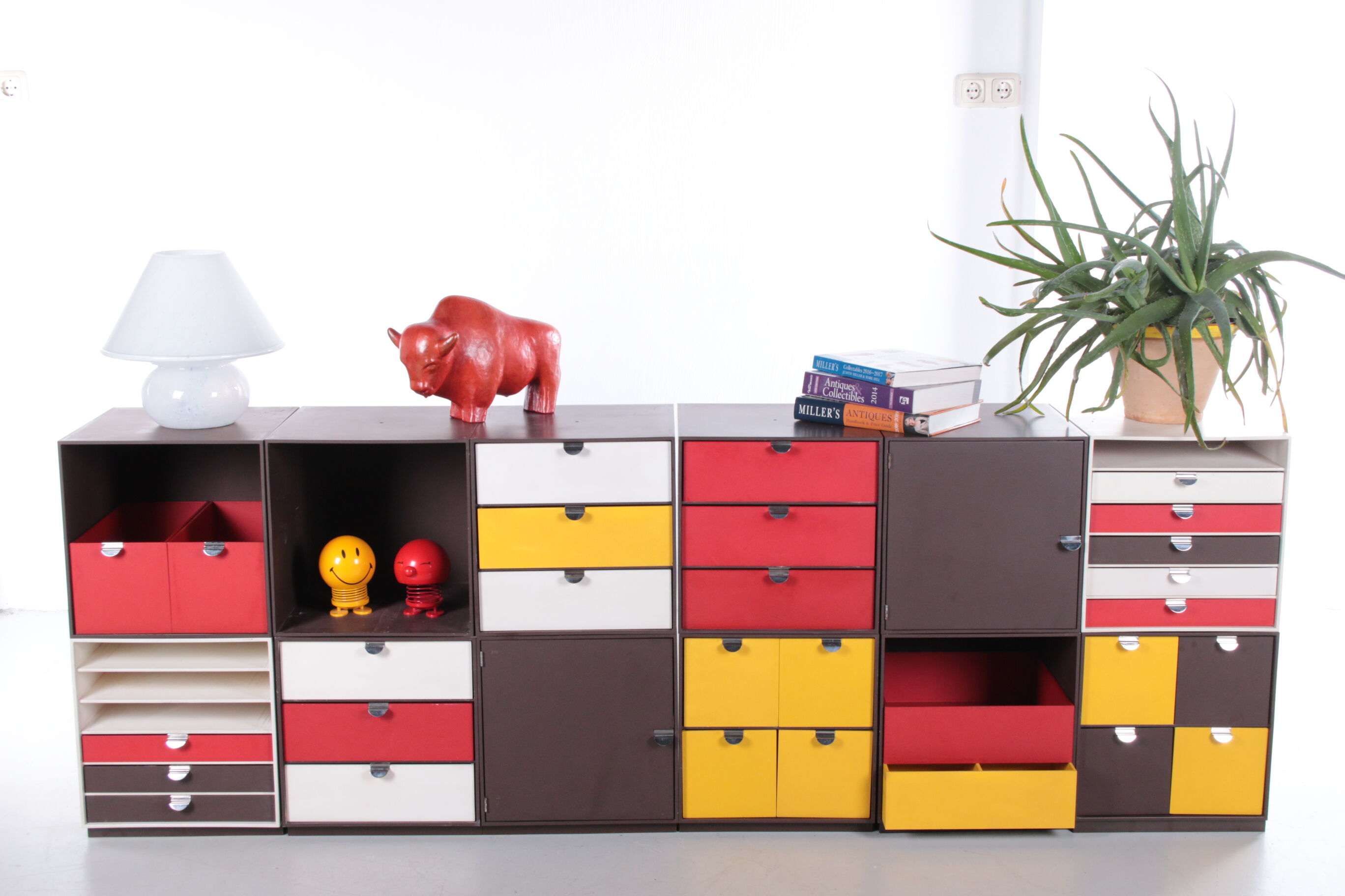 Vintage Palaset Palanox Modular Storage Boxes Set of 12, Made by Treston Oy, Finland 1972