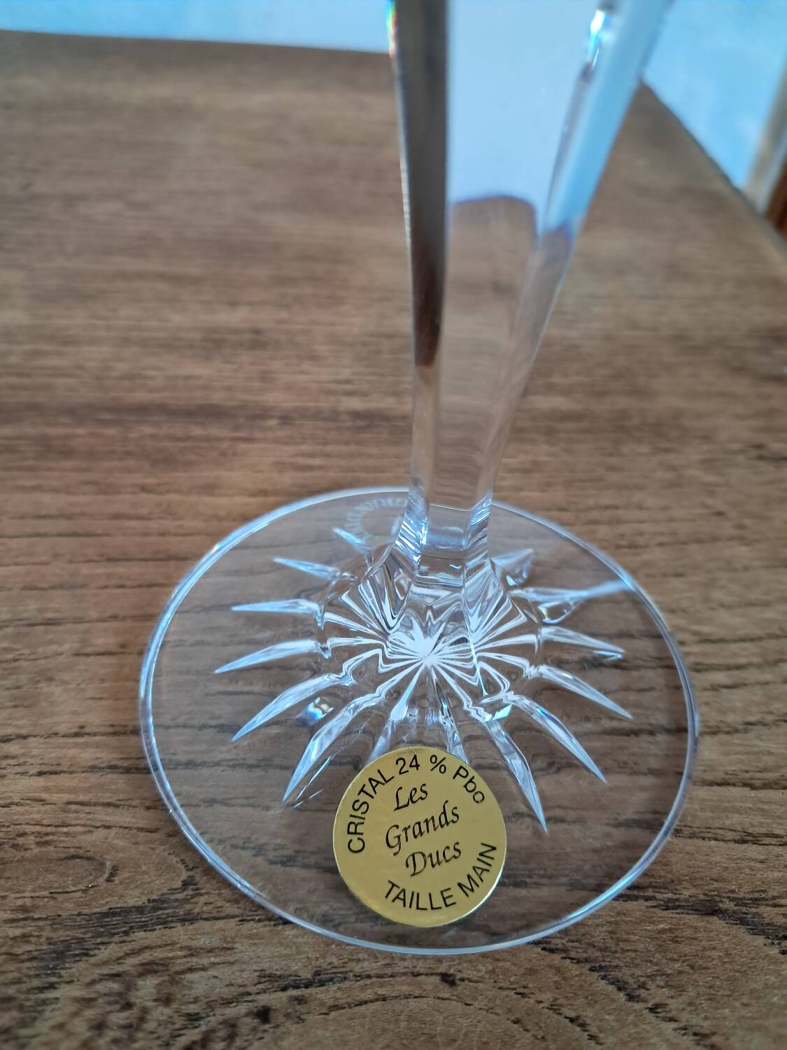 6 verres à vin en cristal de Lorraine neufs