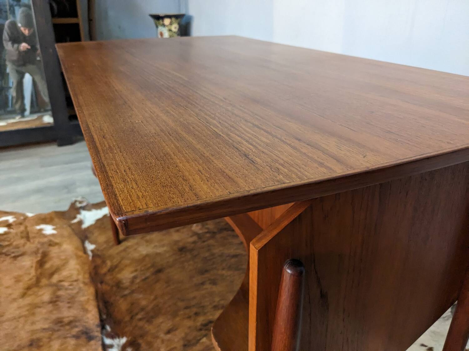 Small Scandinavian teak desk