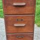 Oak craft cabinet with 5 drawers from the 1930s/1950s