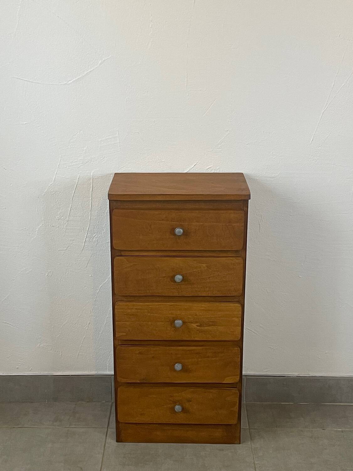 Oak chest of drawers, 1960s