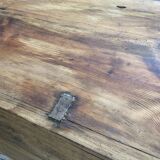 Meuble de métier enfilade patine blanche