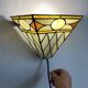 Art Deco style stained glass wall light