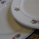 Lot d'assiettes de Lunéville en demi porcelaine décor "Marie"