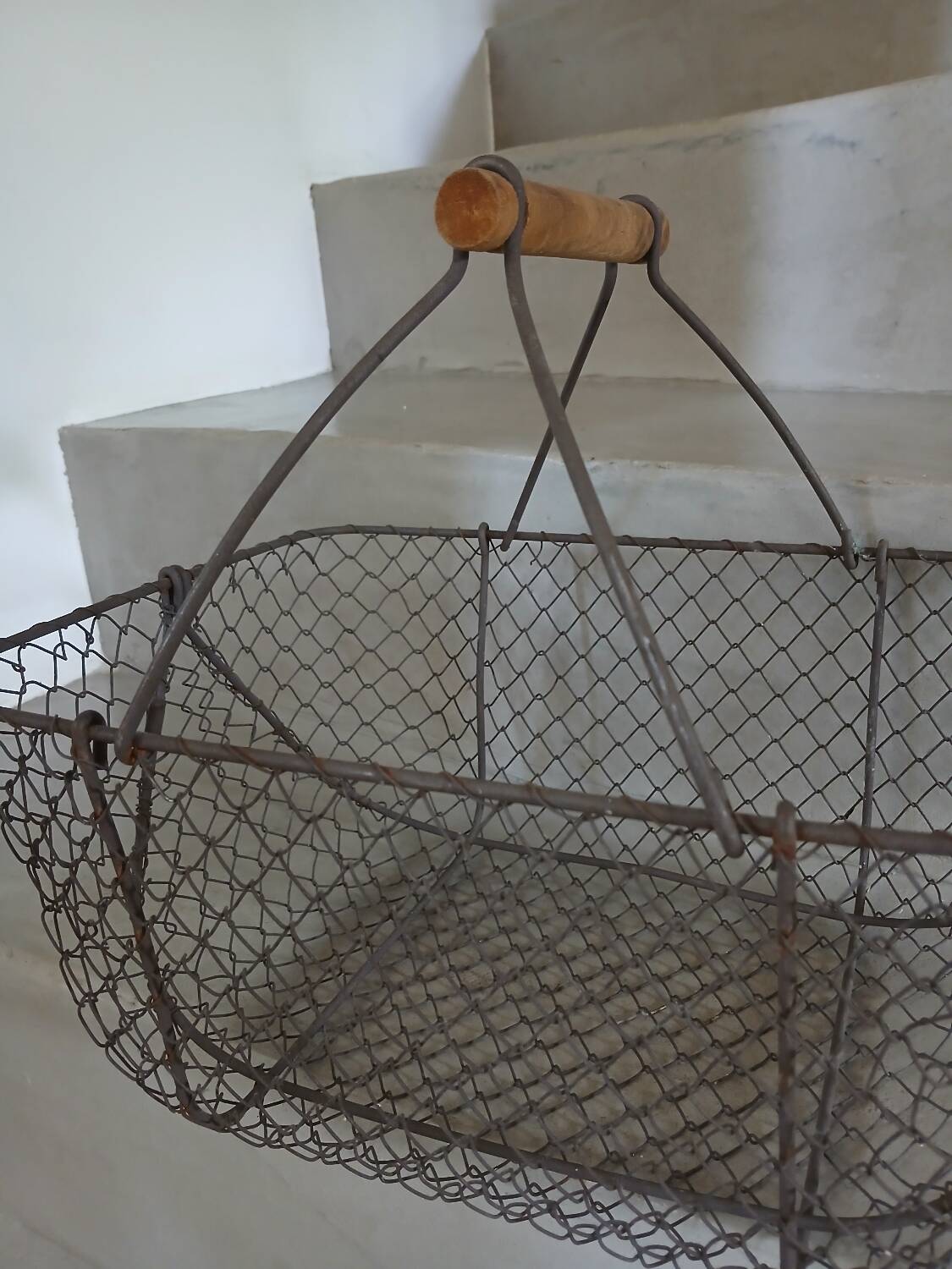 Old metal basket