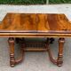 Henri II extendable dining table in solid walnut from the 19th century, 310cm.