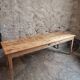 Antique French farmhouse dining table 225 cm – oak and poplar – rustic country table from around 1900