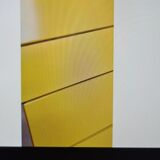 Yellow string shelf gold stud 120x48