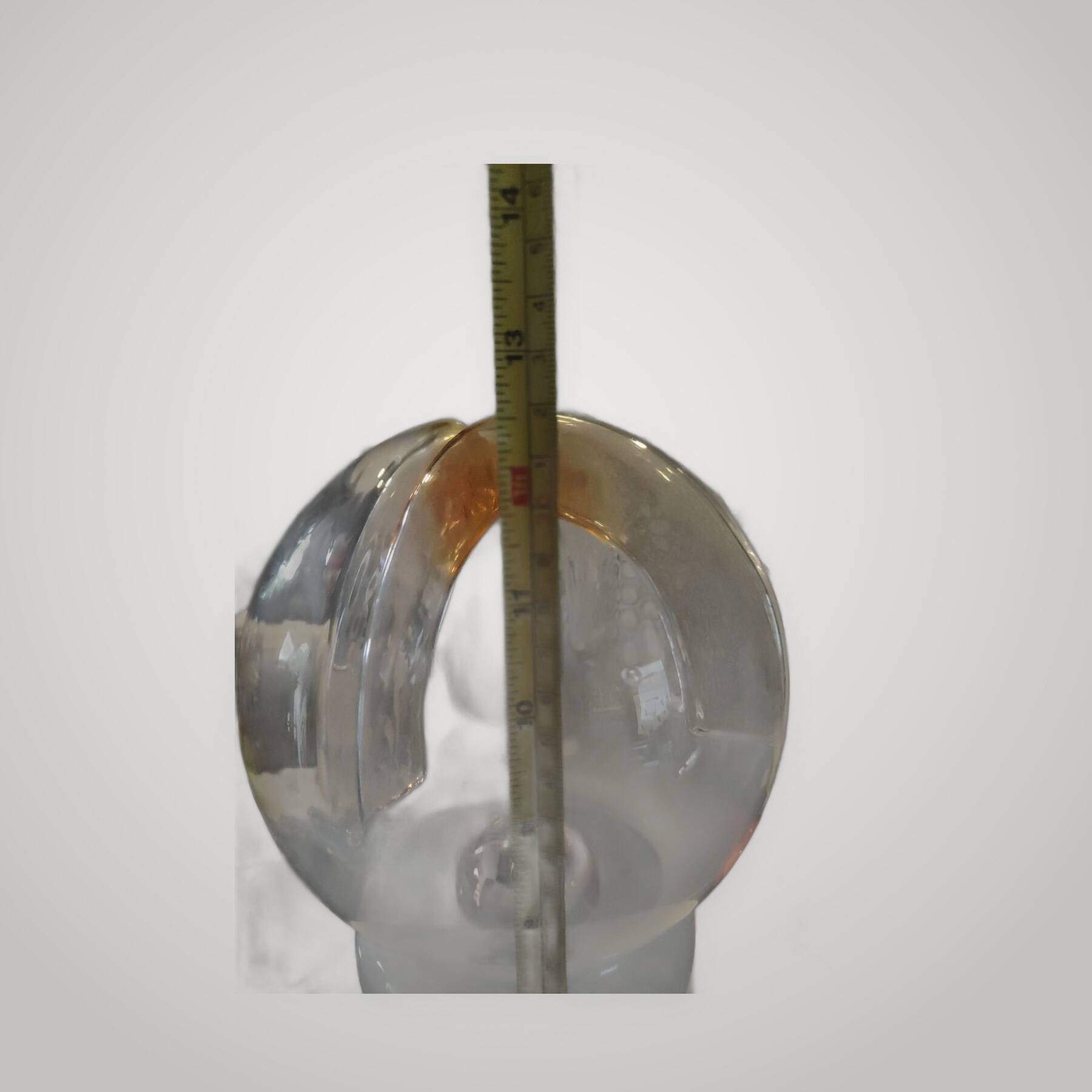 Mazzega Murano Space Age 1970 UFO Art Glass Table Lamp Original