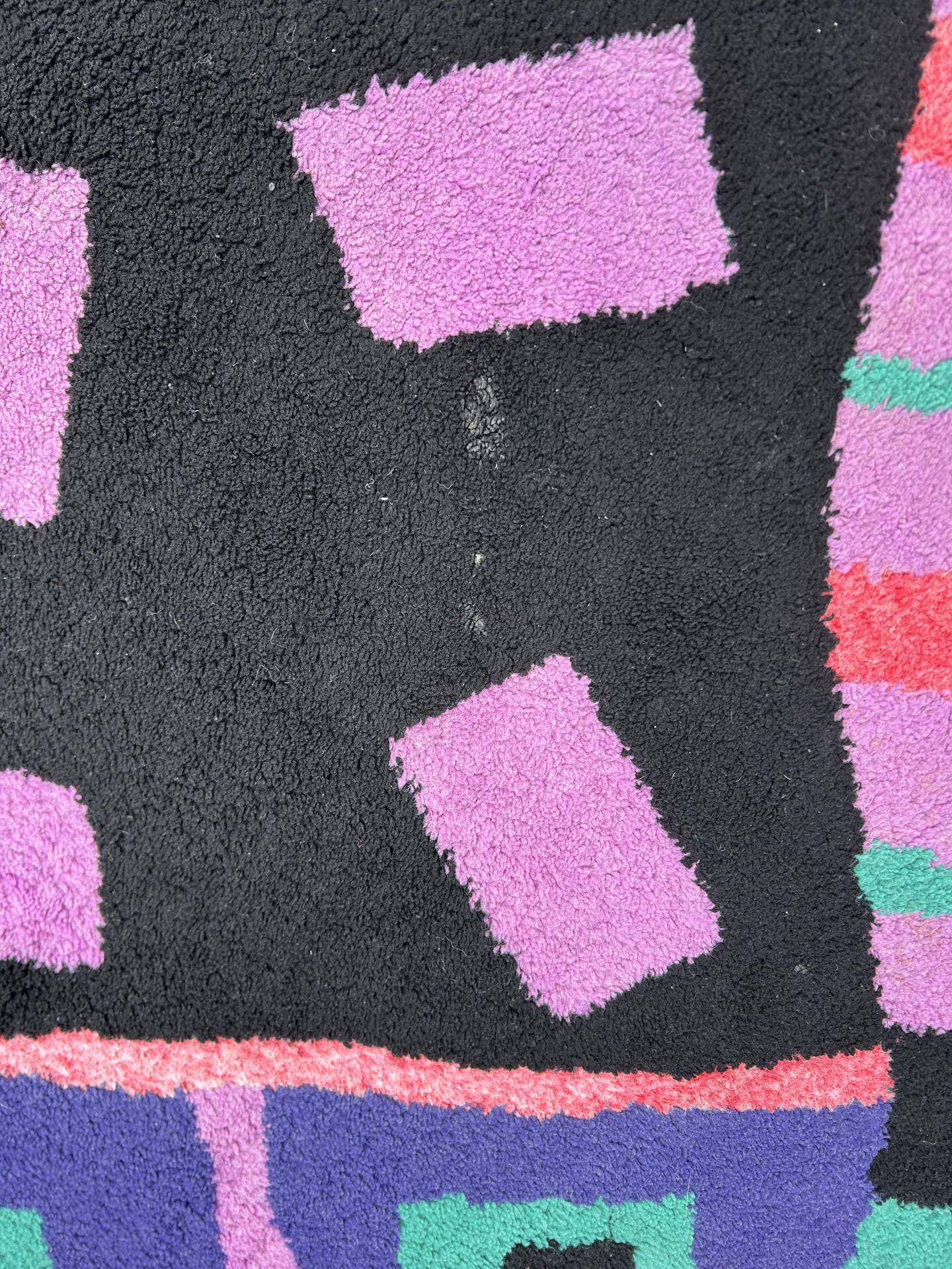 Tapis vintage style Memphis des années 1980