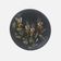 Black ceramic plate with floral pattern Ruscha Art Pottery Germany