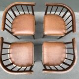 Thonet set of 4 built-in chairs 60s / 70s