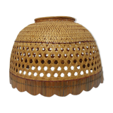 Wicker lampshade