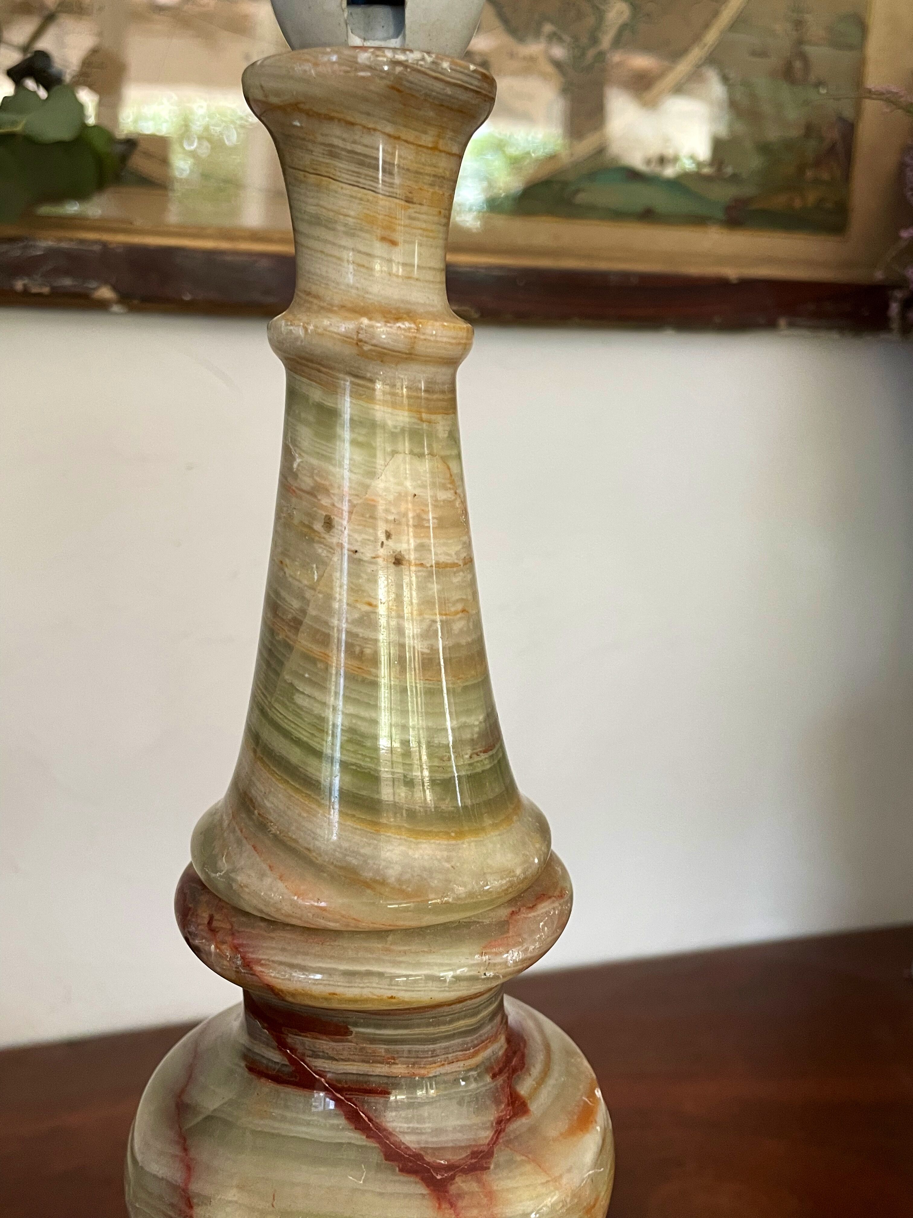 Vintage onyx lamp