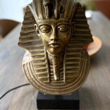 Pharaoh lamp 7 brass marble at Maison Jansen & Deknudt lighting