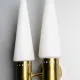 Brass Coloured Double Wall Lamp By Hans-Agne Jakobsson For Markaryd, Sweden, 1960S