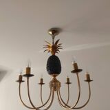 Pineapple chandelier from the 70'S in brass