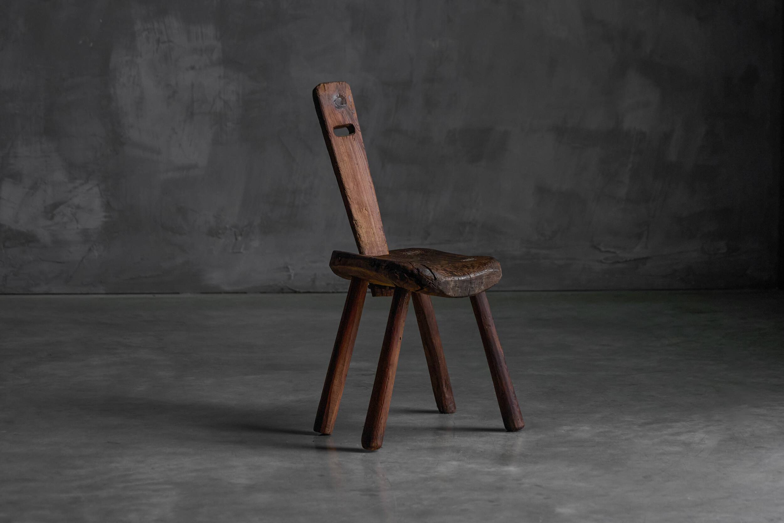 Alpine Folk Art Chair, France, 19th Century
