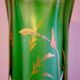 Vase with daffodils in blown glass, enameled, gilded, Legras Montjoye workshops, art nouveau