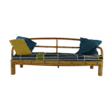 Sixties rattan / manou daybed with extension
