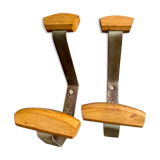 Pair of wooden patères