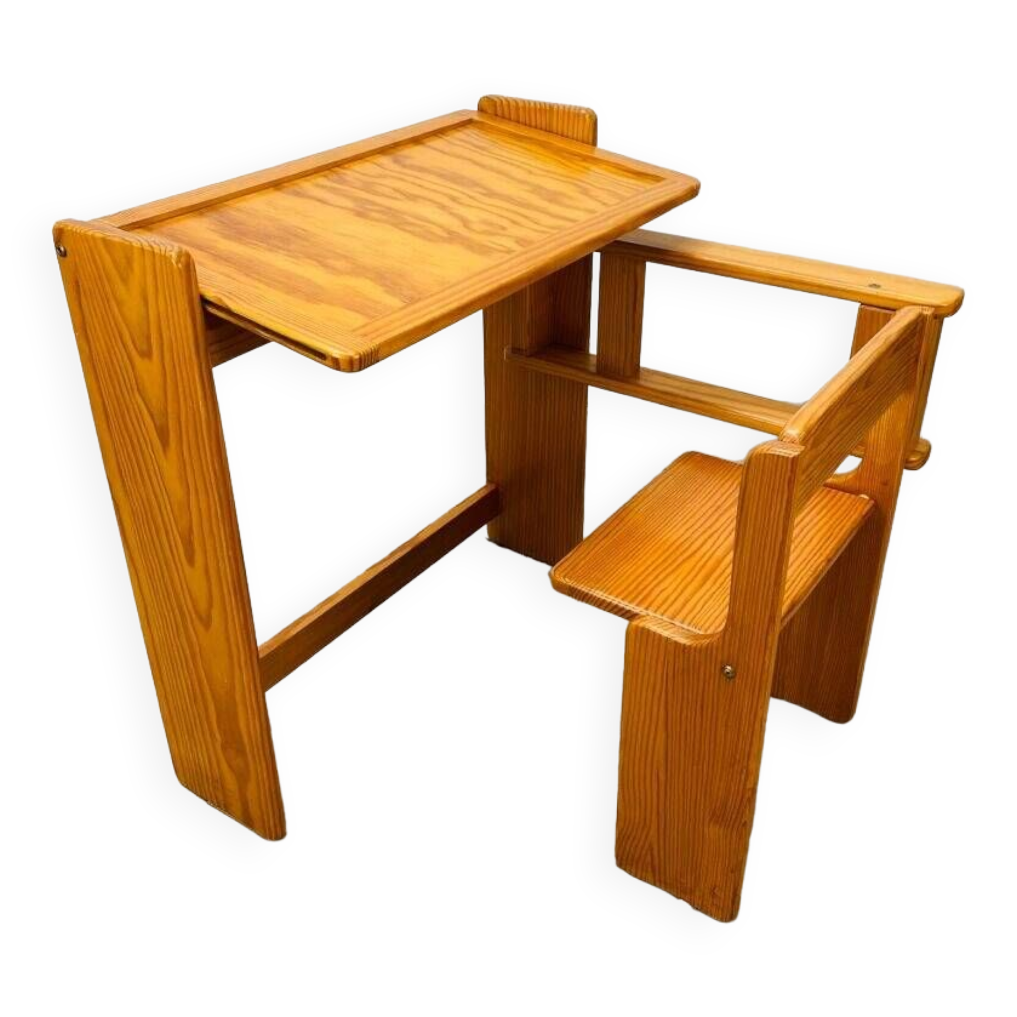 Folding pine children's desk by Trama, desk