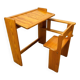 Folding pine children's desk by Trama, desk