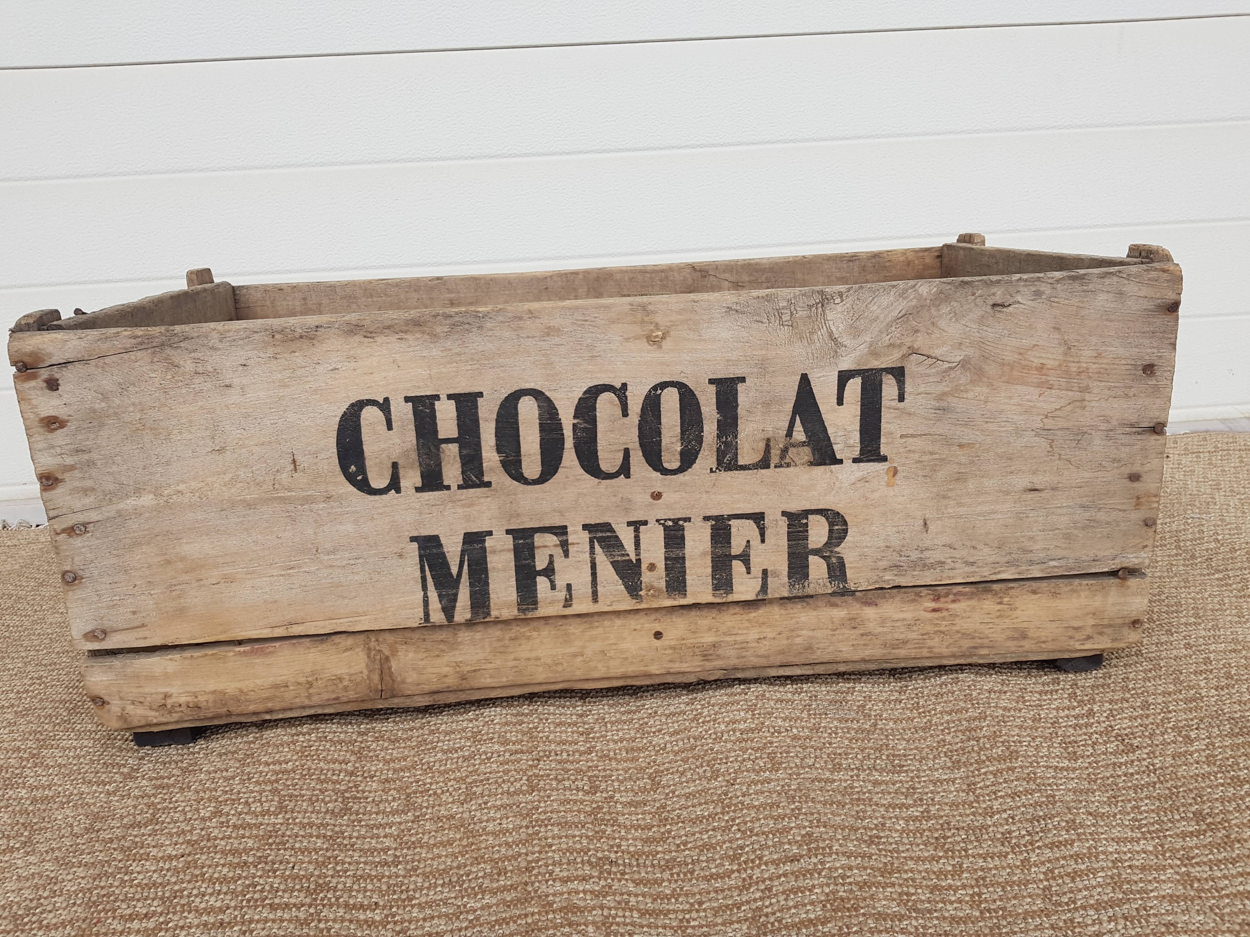 Old advertising box "Chocolate Menier"