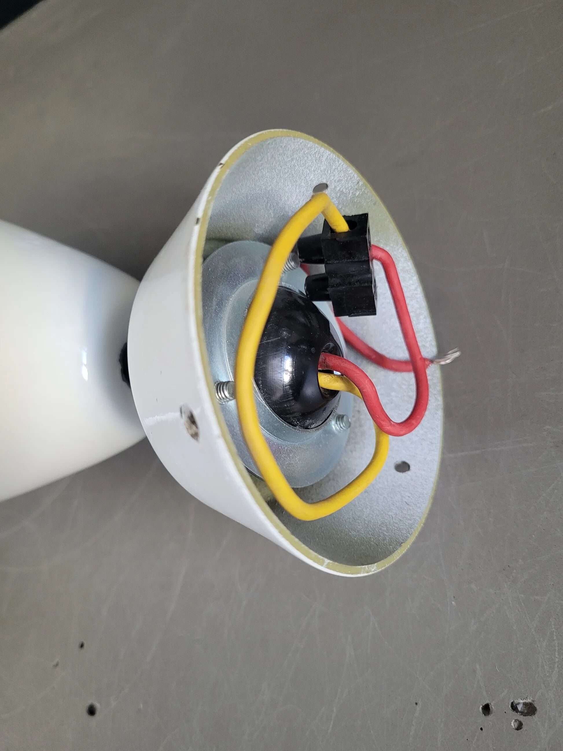 Applique articulée vintage en métal laqué douille céramique - Réf 849