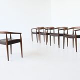 Nanna Ditzel model 113 armchairs Poul Kold Savvaerk Denmark 1955