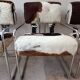 Set of 4 vintage Cucroma armchairs – Guido Faleschini – leather