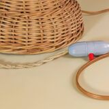 Rattan mushroom lamp