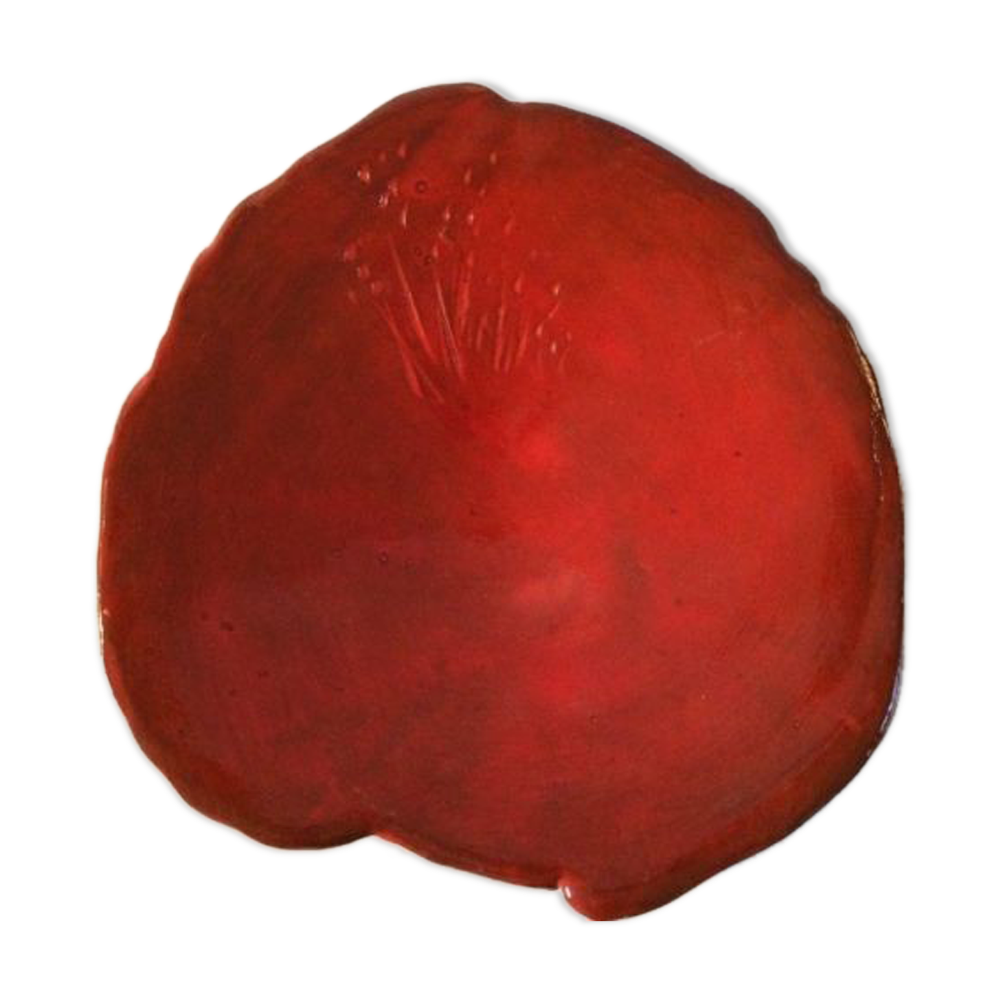 Ceramic destructured plate signed J. Cornet la Baule