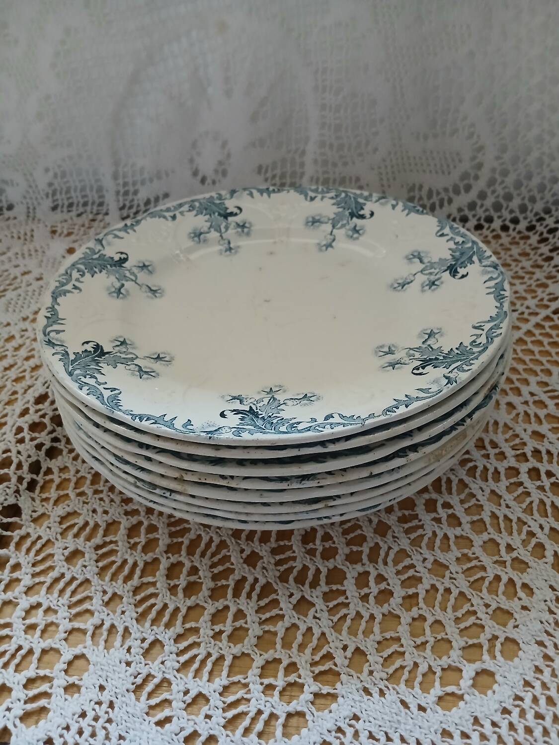 Longwy iron earth dinnerware set