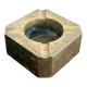 Vintage Geometric Brutalist Mid-Century Bronze Ashtray
