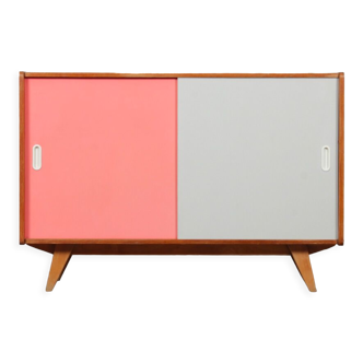 Commode rose et blanche par Jiri Jiroutek, modèle U-452 vers 1960