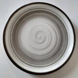 Set of 10 Salins plates with grey and brown mineral spiral decoration