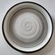 Ensemble de 10 assiettes Salins décor spirale minérale gris et brun