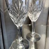 Suite of 4 port or wine glasses st louis crystal cooked wine glasses transparent chantilly model table art