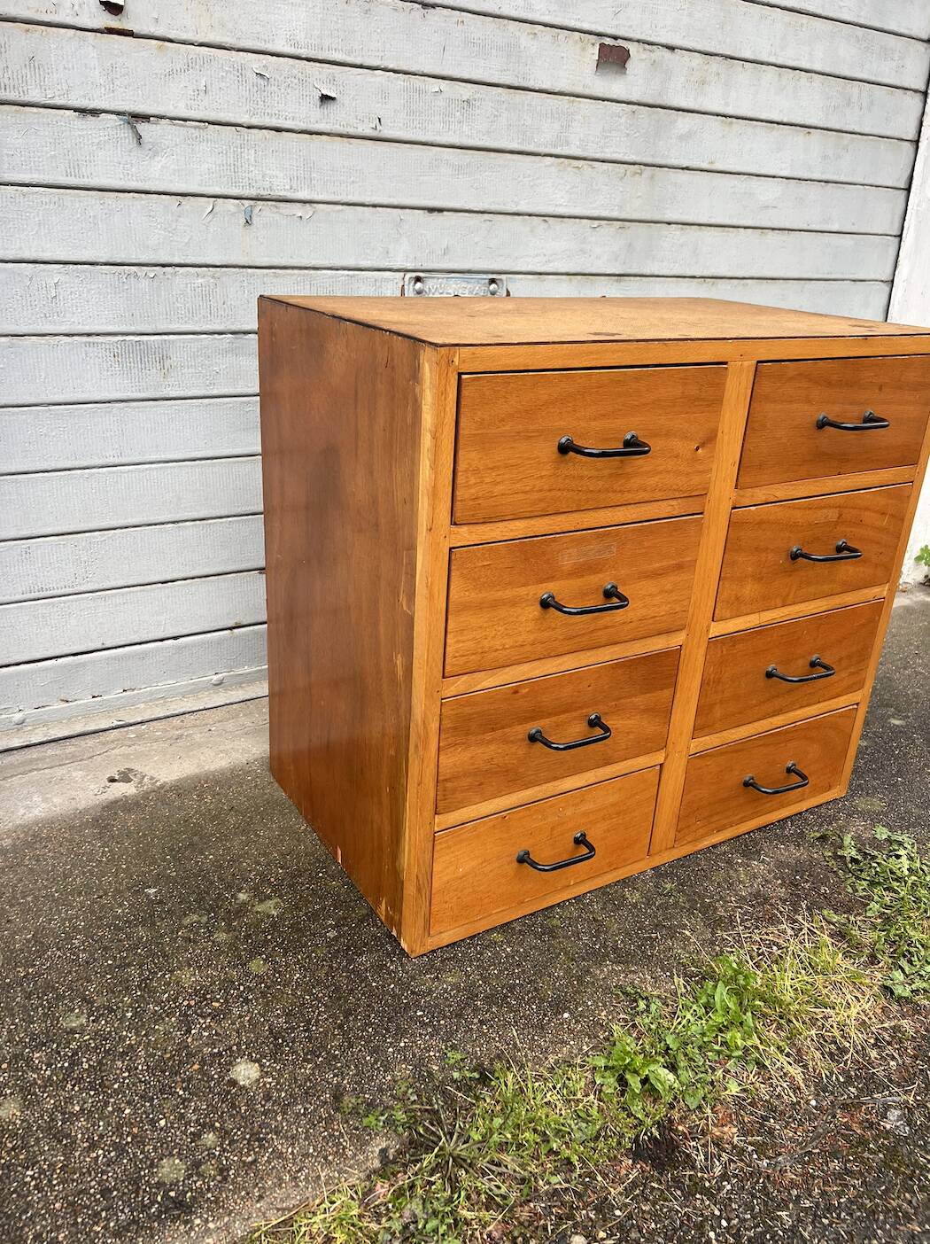 A Vintage Workshop and Trade Cabinet with Drawers
