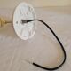 Brass flower and frosted glass sconce