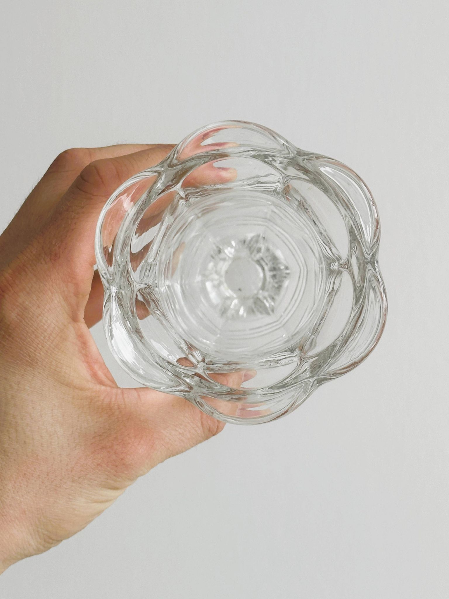 Small glass soliflore vase