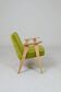 Modern armchair lime green velvet design by Chierowski