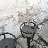 Pair of cast iron chenets