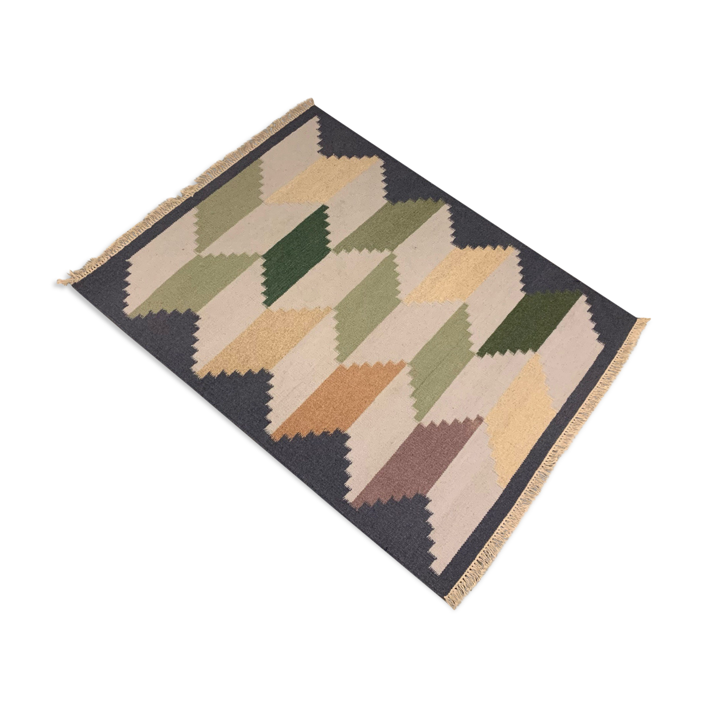 Swedish midcentury carpet röllakan 1960s