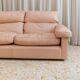 Vintage blush leather modular sofa Petronio by Tito Agnoli for Poltrona Frau, 1970s mid-century design