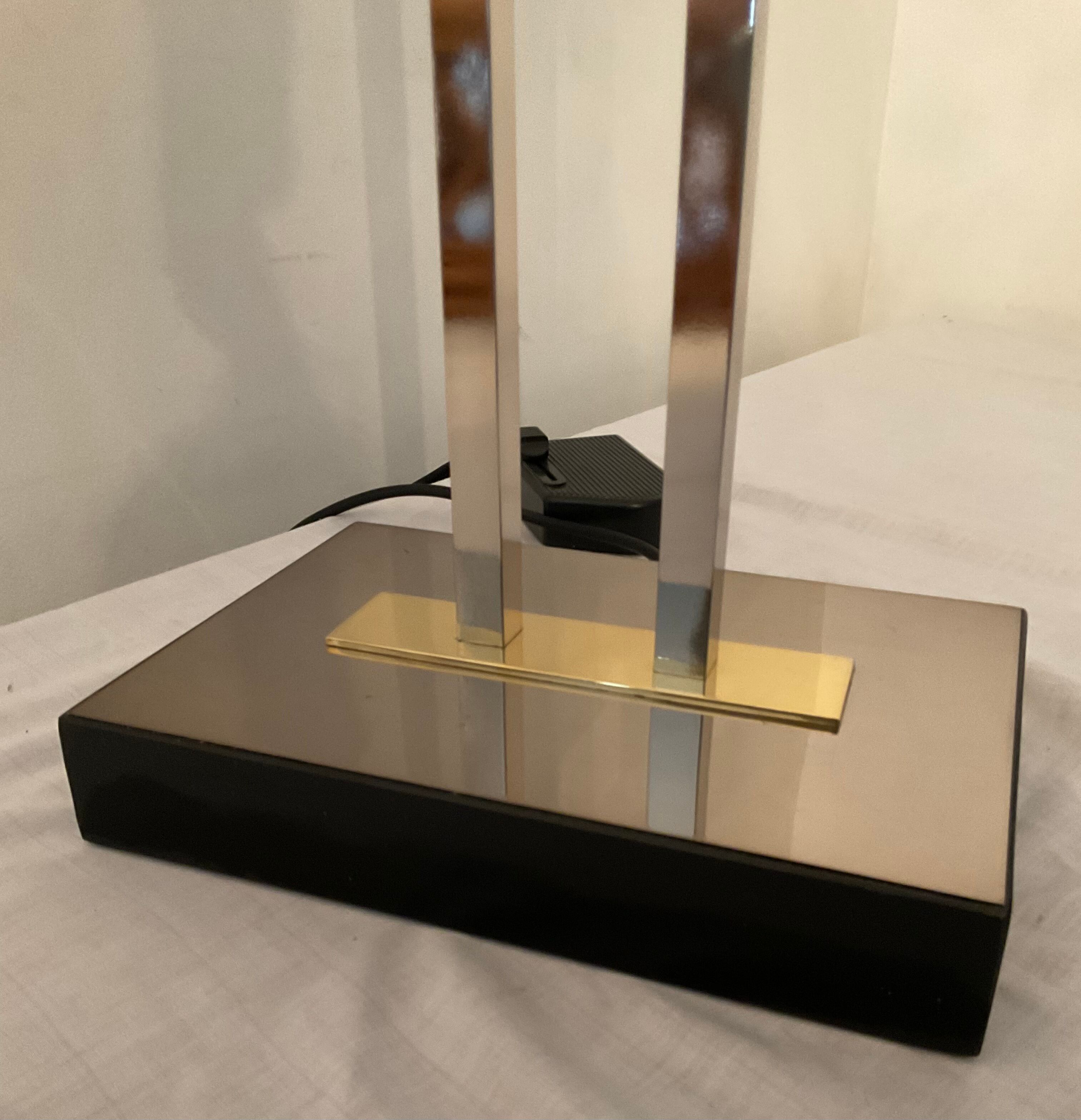 Deknudt brass floor lamp from the 60s