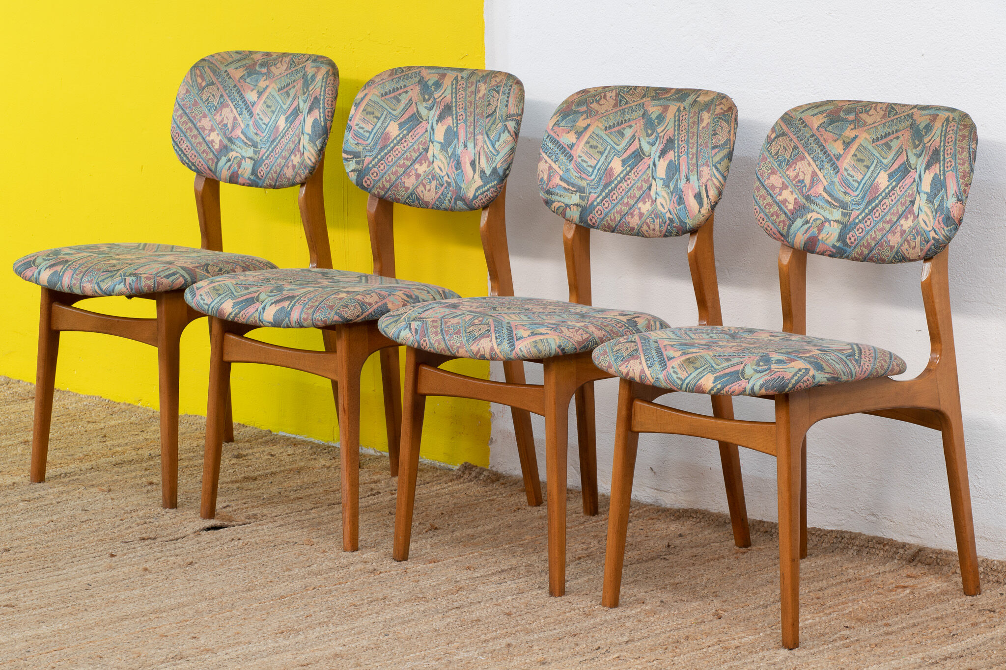 Series of 4 Vintage Scandinavian Chairs – 45 cm