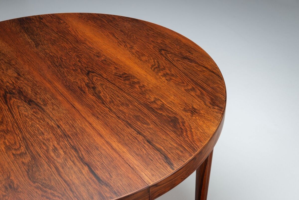 Kai Kristiansen dining table in rosewood Villy Schou Andersen Denmark 1960